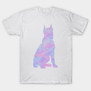 Rainbow Pastel Boxer Sitting T-Shirt